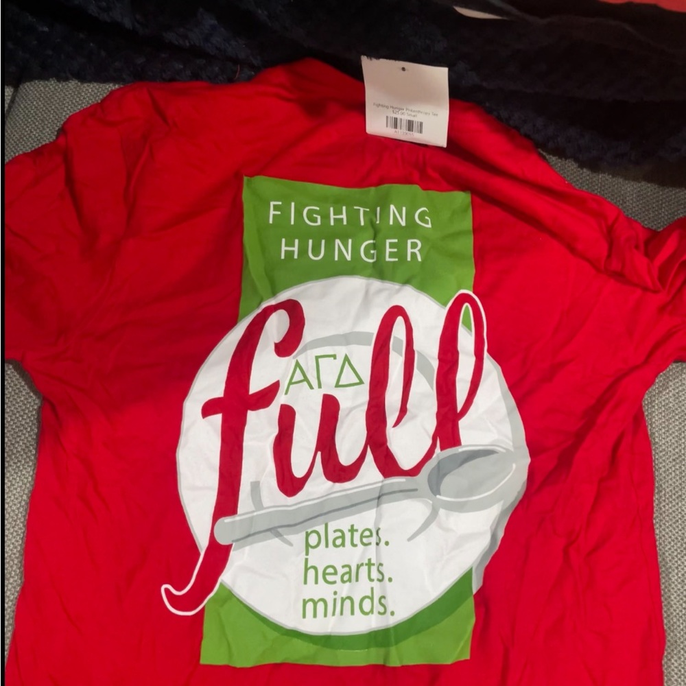Alpha gamma delta fighting hunger tshirt
